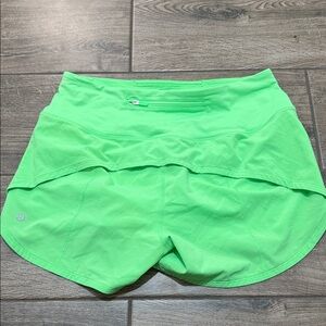 lululemon athletica Bright Green Athletic Shorts